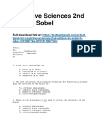 Cognitive Sciences 2nd Edition Sobel Test Bank Download