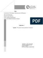 Tarea 1 Eddy López 15000671 Creación Empresarial 2 Lun19hrs