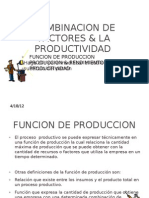 Combinacion de Factores & La Productividad