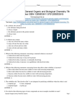 General Organic and Biological Chemistry 7th Edition Stoker Test Bank 1