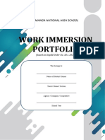 Shs Work Immersion Portfolio Final