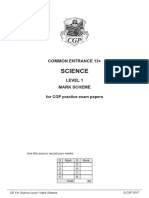 CGP L1 Mark Scheme