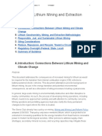 Lithium Mining Guidelines