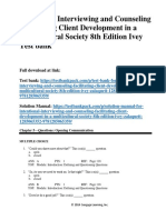 Intentional Interviewing and Counseling Facilitating Client Development in A Multicultural Society 8th Edition Ivey Test Bank 1