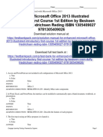 Enhanced Microsoft Office 2013 Illustrated Introductory First Course 1st Edition Beskeen Test Bank Download