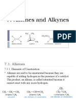 Alkenes Alkynes