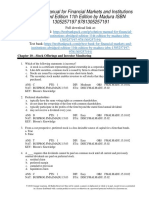 Financial Markets and Institutions Abridged Edition 11th Edition Jeff Madura Test Bank Download