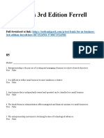 M Business 3rd Edition Ferrell Test Bank 1