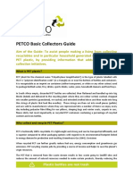 PETCO Fact Sheet - Basic Collectors Guide