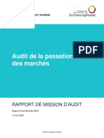 Audit de La Passation Des Marchés