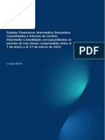 Estados Financieros e Informe de Gestion Enero Marzo 2023 - Esp