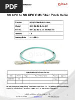 Om3 MM SC Upc To SC Upc 5m Duplex Fiber Optic Patch Cable Data Sheet 221021