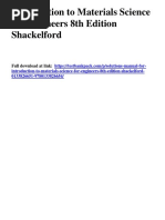 Introduction To Materials Science For Engineers 8th Edition Shackelford Solutions Manual Download