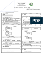 Physical Fitness Form 1