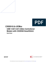 Cx93010-2X Ucmxx: Usb V.92/V.34/V.32Bis Controllered Modem With Cx20548 Smartdaa