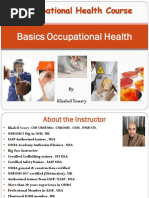 Occupational Health Course