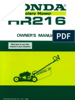 TondeuseHonda HR216