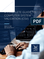 A Complete Guide To Computer System Validation (CSV) - QBD Group - 2023