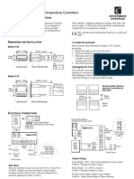 PID Temperature Controllers: Installing and Operating Instructions