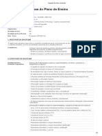 Detalhes Do Plano de Ensino - Matrizes Cognitivo Comportamental