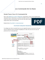 Packet Tracer Cisco Commands List CLI Basic - W7cloud