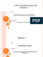 1.3 Evolución Del Transporte en México