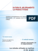 Metodologia para El Mejoramiento de La Productividad