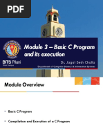 Module 3 - Basic C Program Its Execution