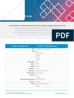 Nozomi Networks Protocol Support List