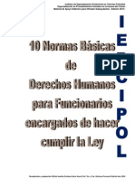 Normas Básicas de Derechos Humanos para Funcionarios Encargados de Hacer Cumplir La Ley Iepcipol