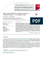 Depth-Sensing Indentation of Spherical Particles On Corrugated Substrates - An Asymptotic Model