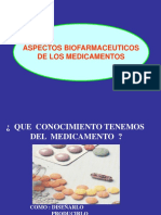 Aspectos Biofarmaceuticos de Los Medicamentos