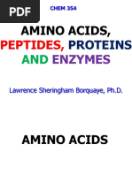 CHEM 354 - Proteins - Lecture 8