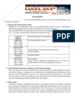 COMUNICADO A PADRES DE FAMILIA. 2do Bimestre