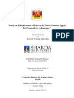 Research On Effectiveness of Ultratech Trade Connect App by Ayush Mauryavanshi