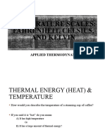 Temperature and Temperature Scales