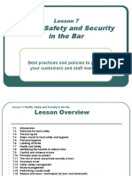 Lesson 7 - Health, Safety and Security in The Bar (Revised)