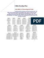 Chronological Bible Reading Plan