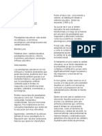 1-Paradigmas Educativos Visto Desde Los Enfoques, Económicos, Sociológicos y Psicológicos para Una Calidad Educativa