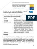 A Review On The Fundamental Engineering Properties of Compacted Laterite Soil at Different Gradations