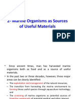 2 - Marine Organisms As Sources of Useful Materials 2020