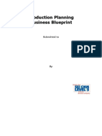 Production Planning Business Blueprint: Submitted To