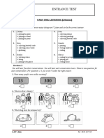 Entrance Test - Gia An