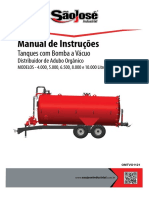 Manual de Instruções: Tanques Com Bomba A Vácuo