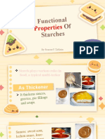 Functional Properties of Starches