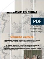 Welcome To China: Prepared By, Nazish Kamal Pankaj Pant Saurabh Yadav Vaibhav Pagia