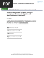 Determination of Total Organic C in Soils by An Improved Chromic Acid Digestion and Spectrophotometric Procedure