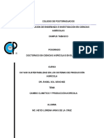 Cambio Climático y Producción Agrícola