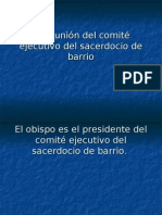 La Reunión Del Comité Ejecutivo Del Sacerdocio de