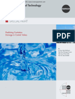 Predicting Cavitation Damage in Control Valves Samson Ives Equipment